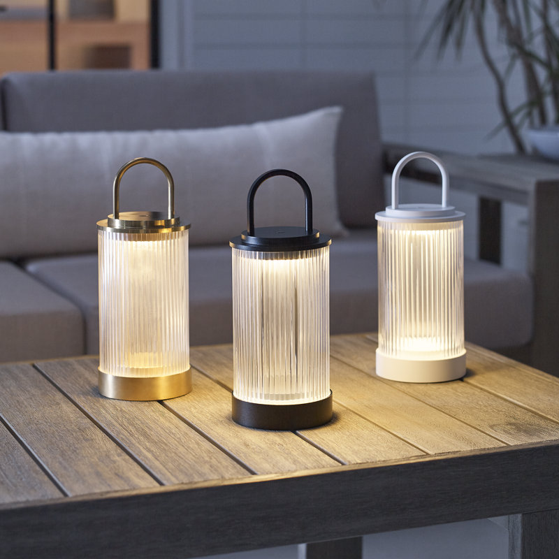 Tawa Accent Rechargeable Table Lamp, Black