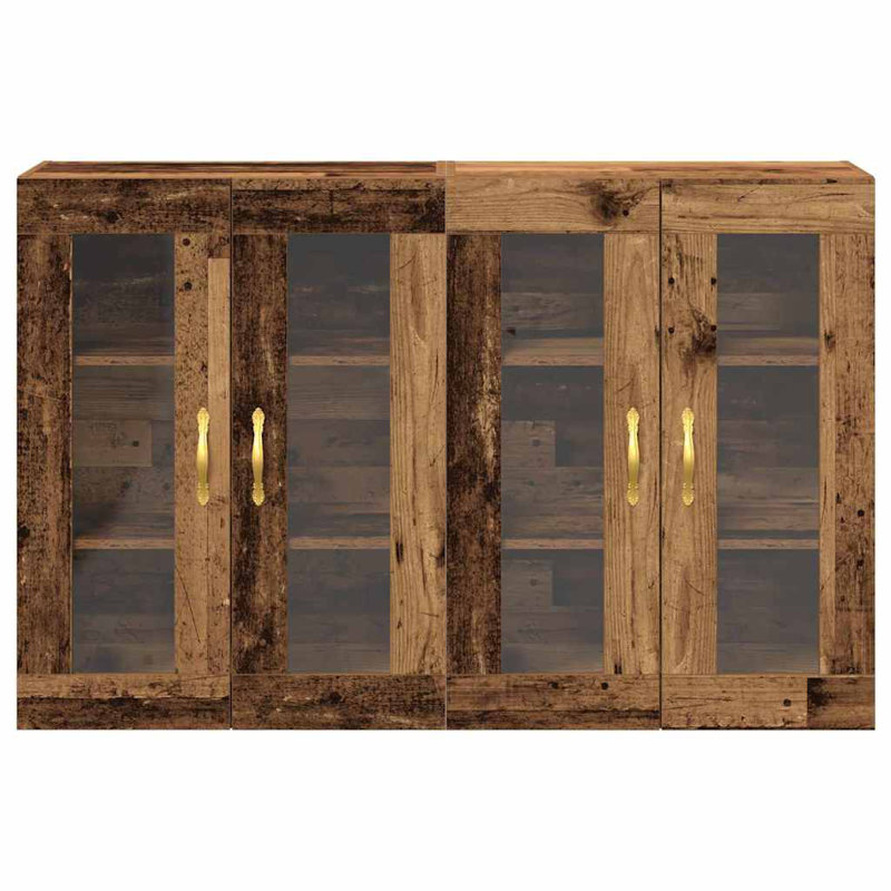 Wall Mounted Cabinets 2 Pcs 69,5X34x90 Cm Engineered Wood, Brown