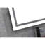 Miroir de salle de bain 84 po x 48 po avec brouillard, façade et rétroéclairage à intensité variable, 3 options de couleur, mémoire, excellent pour les soins de la peau réguliers