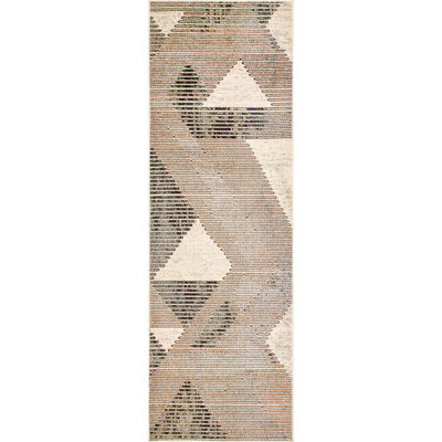 Jacaria Abstract Gray/Beige/Black Area Rug