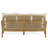 Tweedy Teak & Hyacinth Sofa