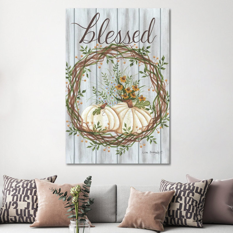 «Blessed», reproduction d'art sur toile tendue, Toile tendue, Ne s’applique pas, H 60 po x l 40 po