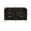 Commode moderne 6 tiroirs, commode moderne avec poignées en métal, commode de rangement, tiroir large-281692544