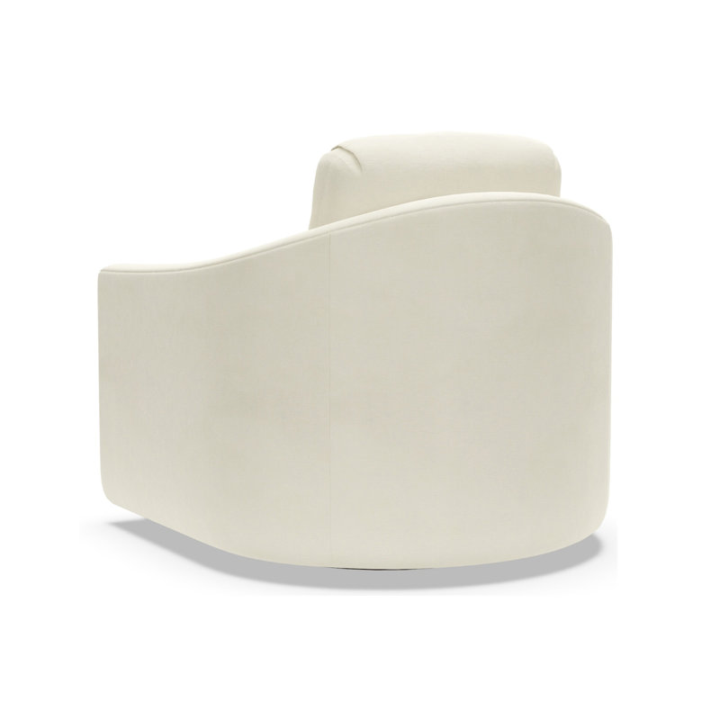 Artistica Upholstery Swivel Armchair, White/Ivory