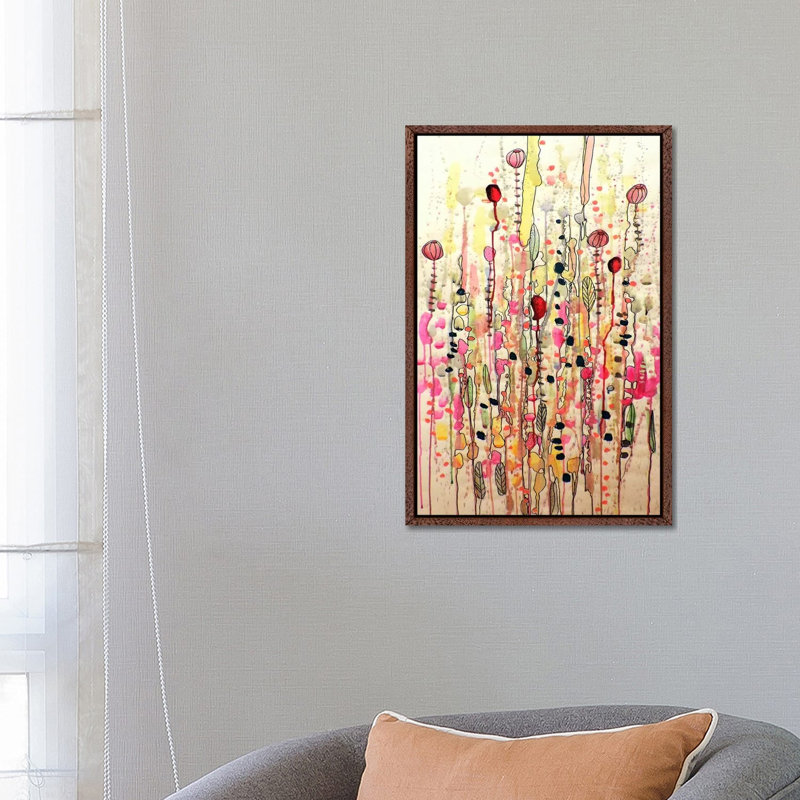 Samsara by Sylvie Demers - Painting on Canvas, Classic Wood Floater Framed, 66.04 cm H x 45.72 cm W