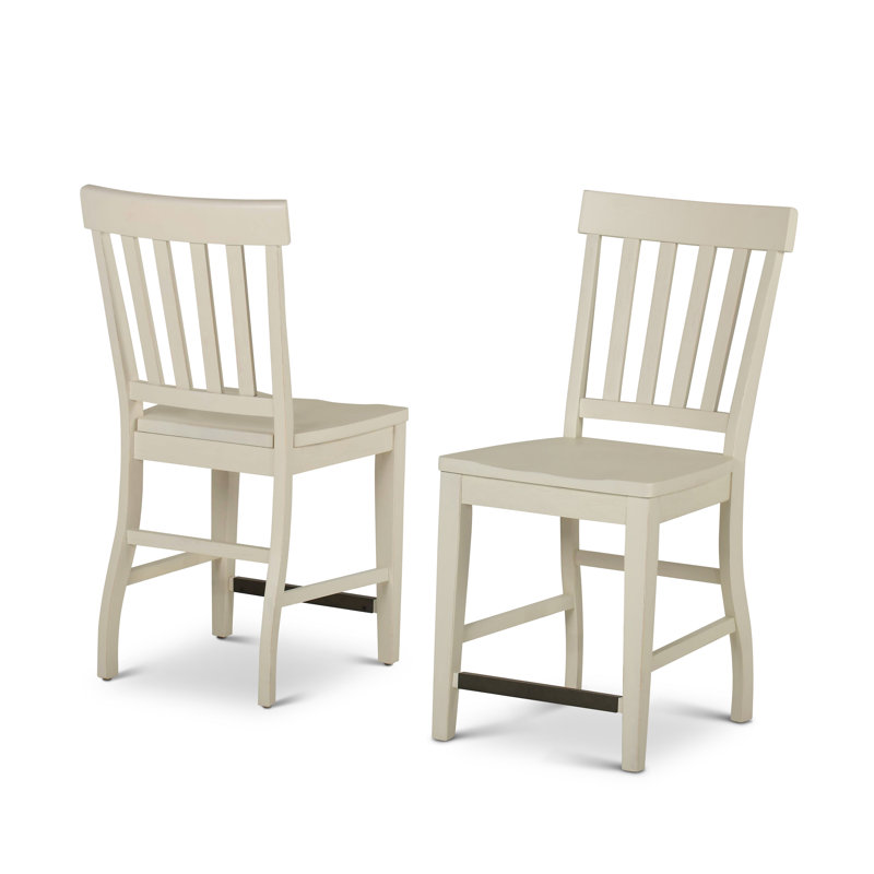 Tabouret de comptoir 24 po Sevenoaks, Blanc antique