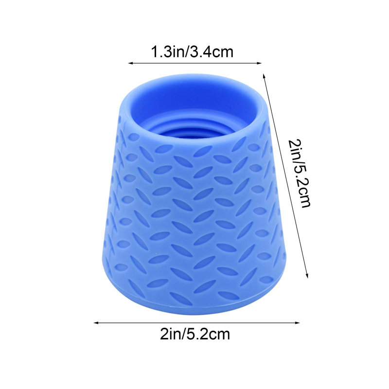 Pomme de douche portable en silicone pour animaux de compagnie, 2 x 2 x 1,3 pouces, bleu, Bleu