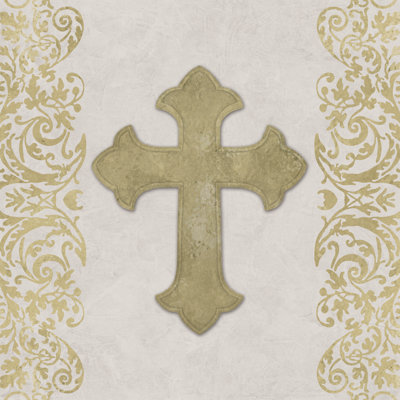 Gold Cross - Wrapped Canvas Print