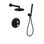 Agrippina Thermostatic Shower System with 2-Way Diverter, 8-Inch Rain Shower Head and Wall Mounted Hand Shower, Valve Included