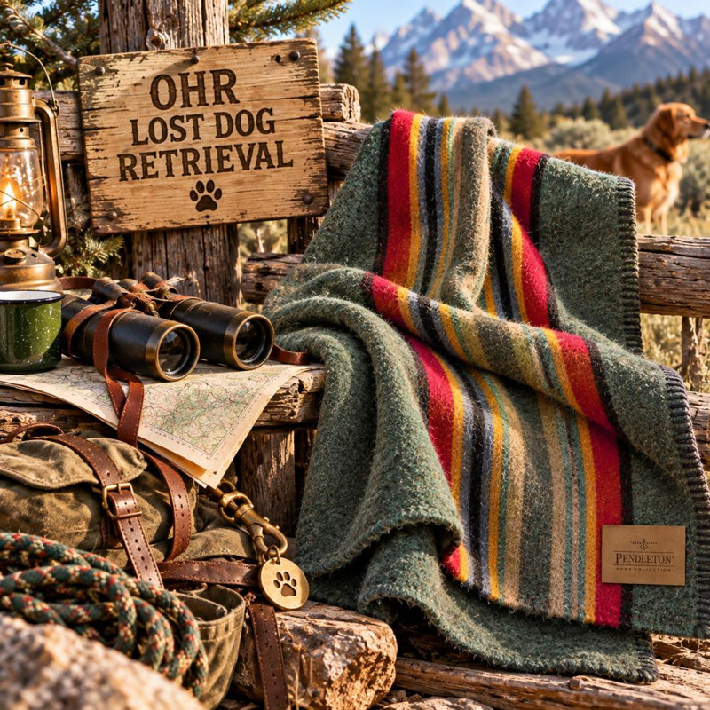 Pendleton Yakima Camp Green Heather Twin, Twin