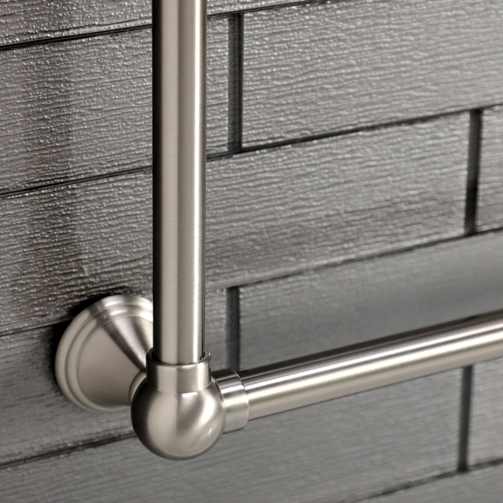 Maximilien 24" Wall Mounted 3-Bar Towel Rack, Brushed Nickel