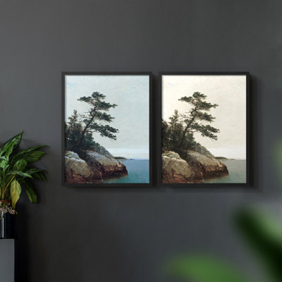Reproduction giclée rétro en forme de X - ensemble de 2