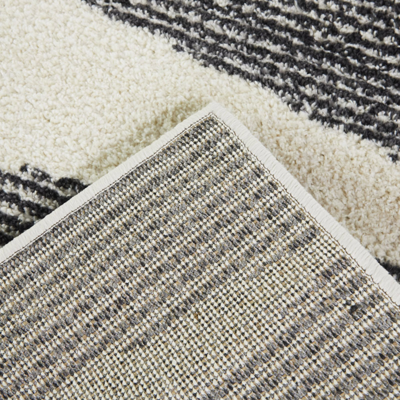 Atziri Striped Indoor Rug, Rectangle 5'3" x 7'