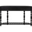Console, 52 po courbé, noir, 4 tiroirs 1 tablette, espace de rangement spacieux pour le bureau d'étude, 1 salle de séjour courbée de style rétro courbé 4, option