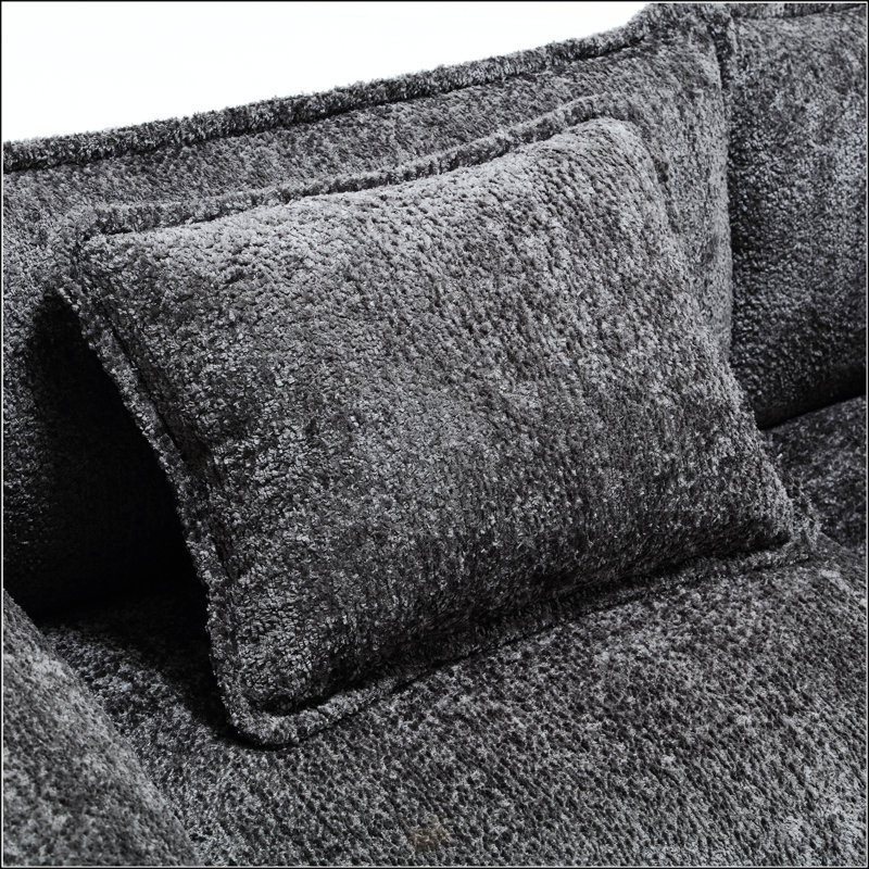 Canapé modulaire surdimensionné de 112 po, Gris