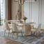  Table de salle à manger moderne minimaliste ovale avec plateau de table en pierre frittée-360678823-353344866
