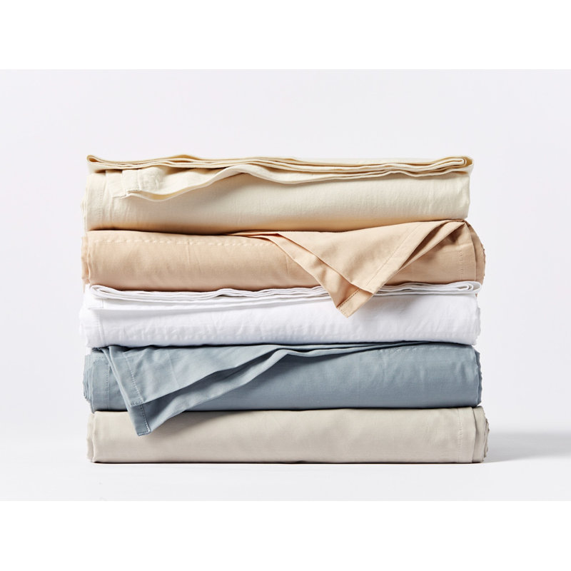 Drap-housse en satin de coton doux Cloud, Très grand, Pierre