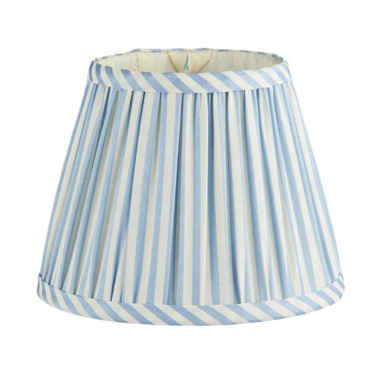 Stripe Lampshade Round, Periwinkle