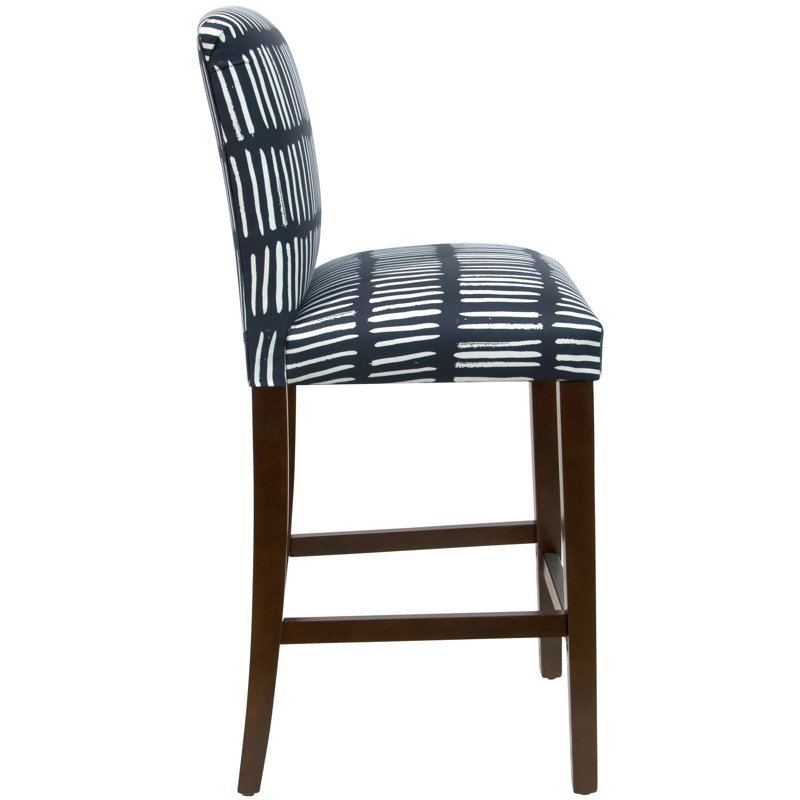 Hadrien Bar & Counter Stool, Bar Stool (31” Seat Height), Dash Navy, Espresso