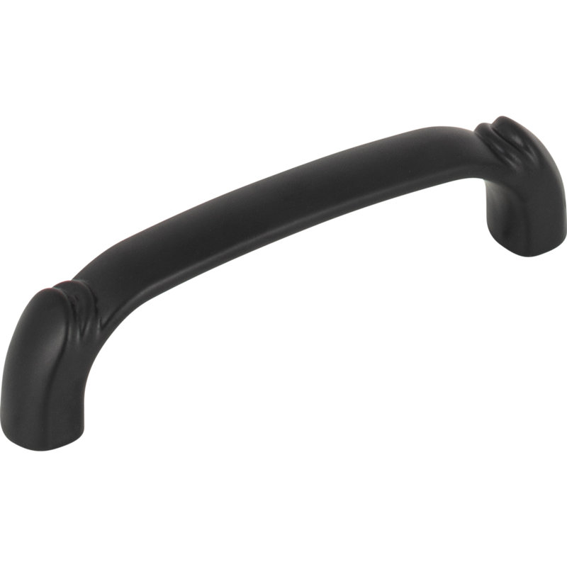 Pomander Bar pull, Flat Black, 3 3/4" Center to Center