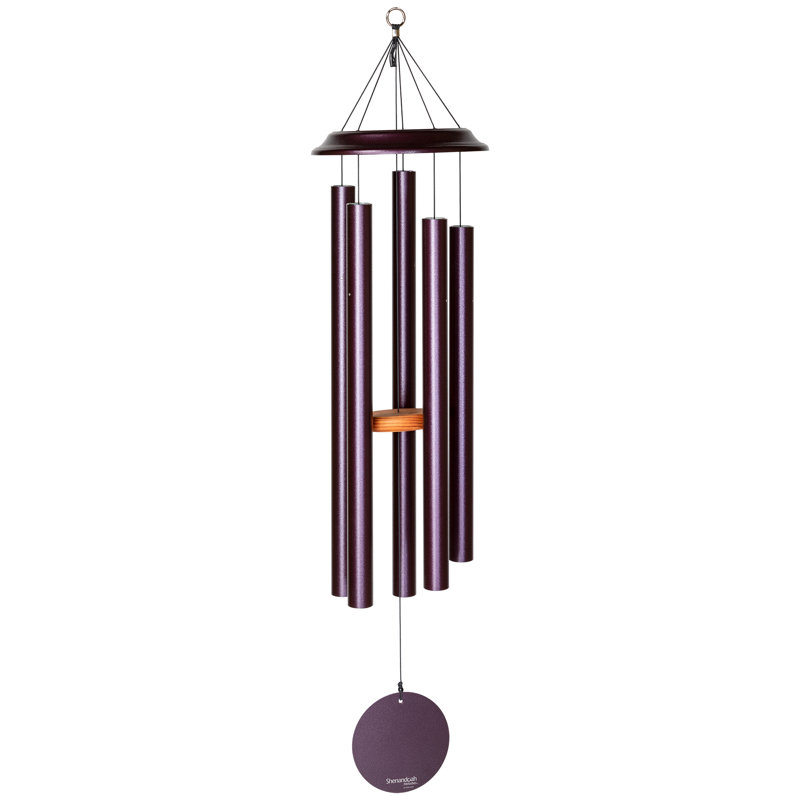 Shenandoah Melodies Aluminum Wind Chime, Prune, H 47 po x l 11 po x P 11 po