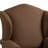Duward Upholstered Brown Linen Wingback Accent Chair with Rolled Arm and Solid Wood Leg (Set of 2)-1896893031