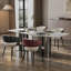 Leather Dining Chairs Upholstered Soft Padded Seat Side Chairs Armchairs For Kitchen Dining Living Room-1583313252