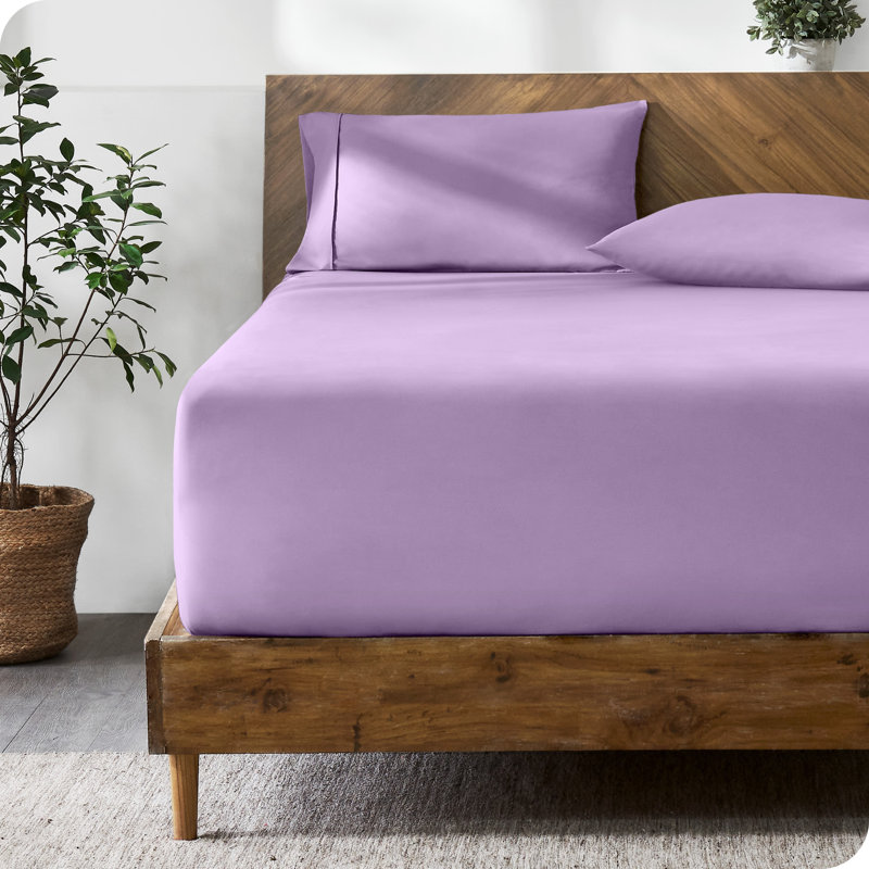 Extra Deep Microfiber Fitted Sheet, Twin XL Fitted Sheet, Lavender