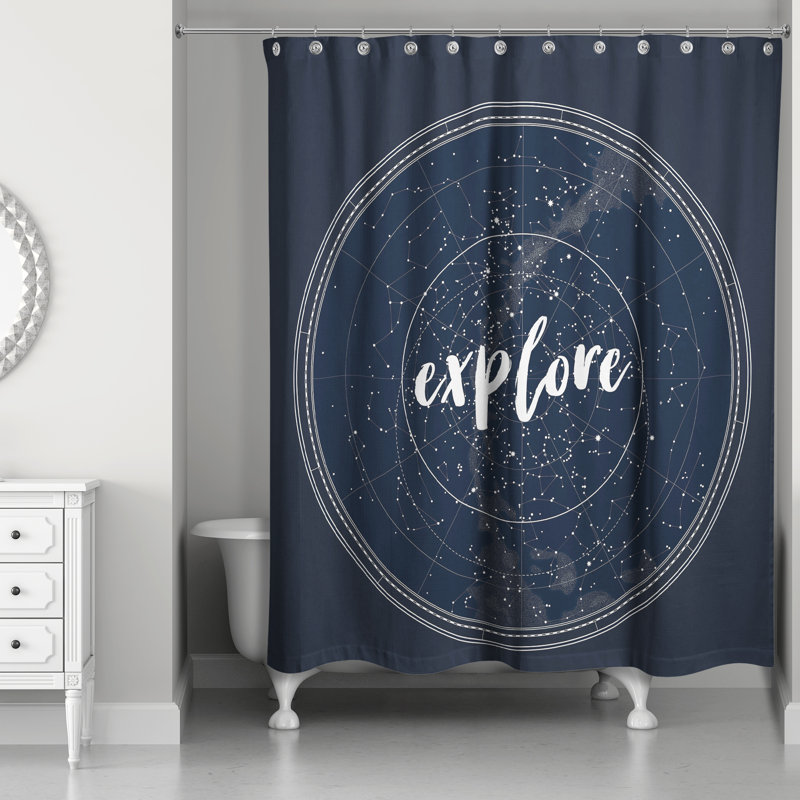 Rideau de douche simple