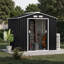 7ft X 4ft Lockable Metal Garden Storage Shed With Foundation & Ventilation – Weather-resistant Outdoor Tool Storage With Double Doors-127349494