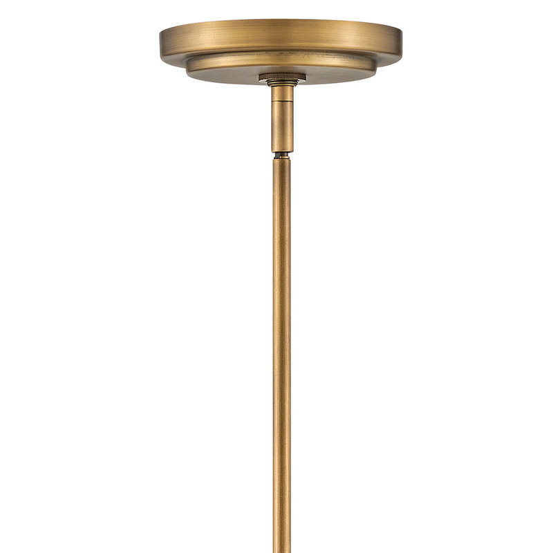 Luminaire suspendu conique à 1 lumière Evanne, Laiton héritage