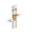 Julieta 3 Light Steel Dimmable Wallchiere-497271732