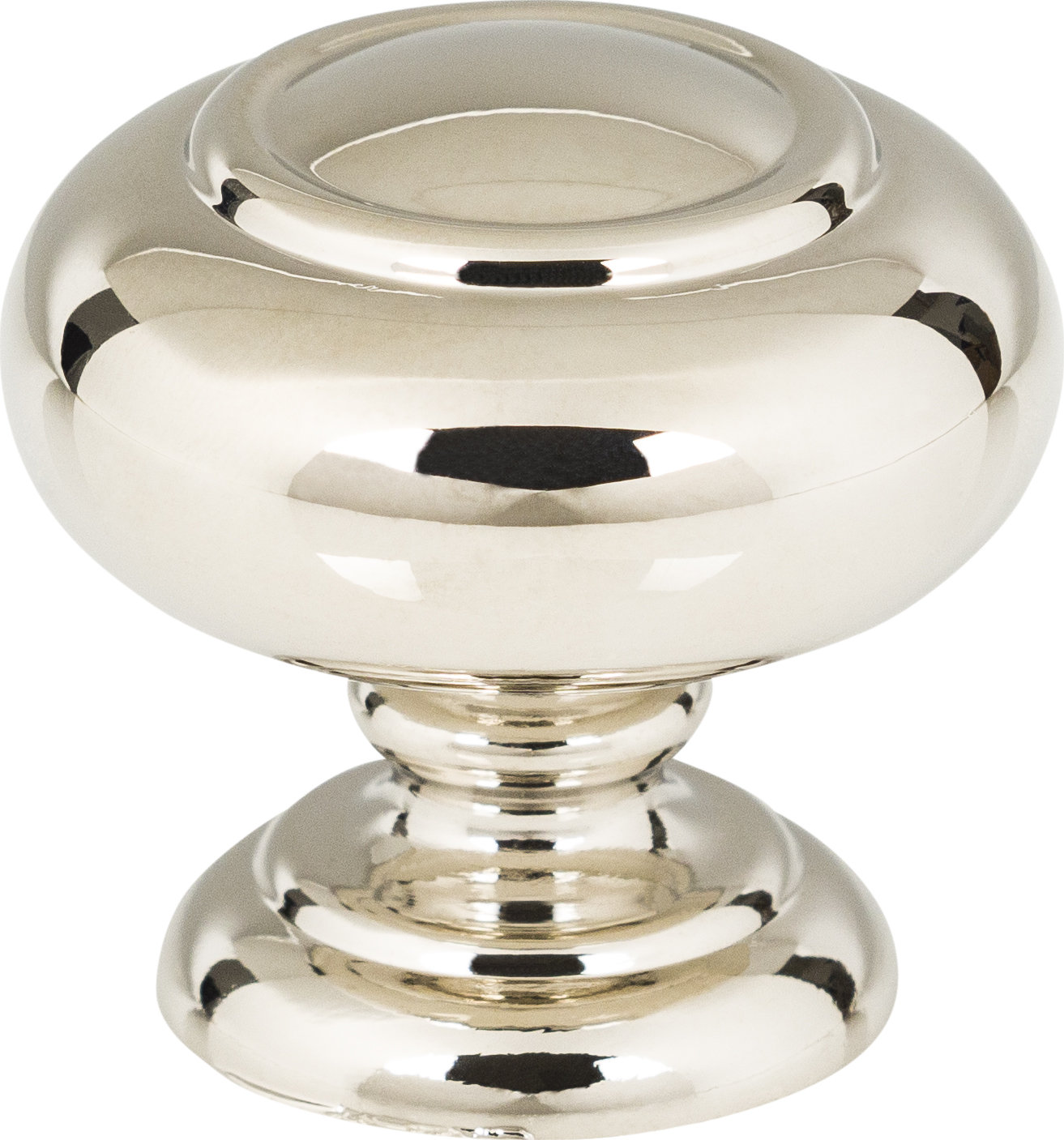 Victoria 1 1/4" Length Mushroom Knob, Polished Nickel