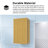 14 In. W X 12 In. D X 24 In. H Plywood Light Oak Linen Cabinet