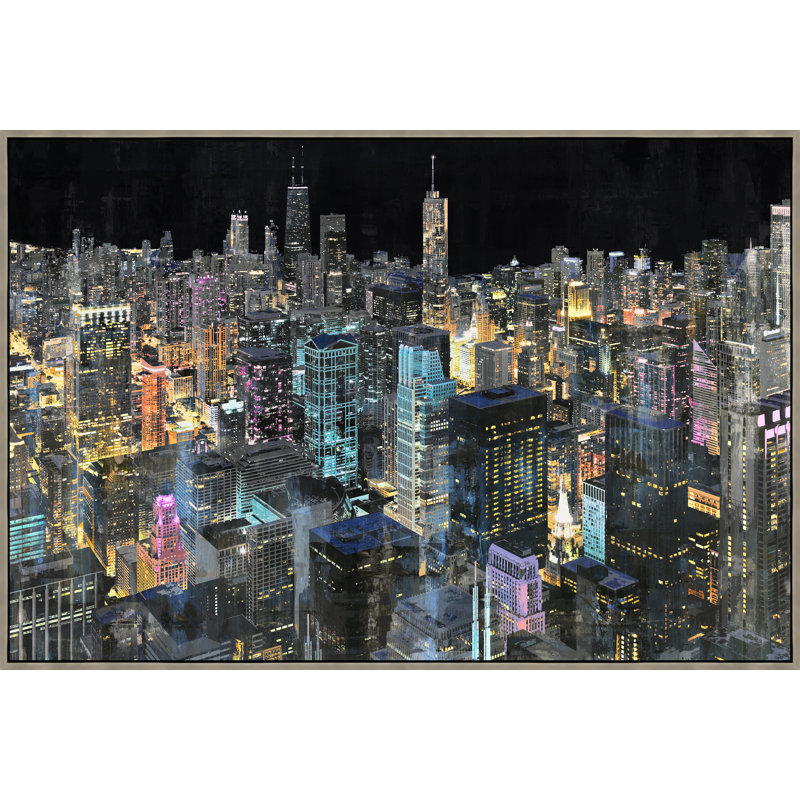 Starry Chicago III Print by Sonia Noir