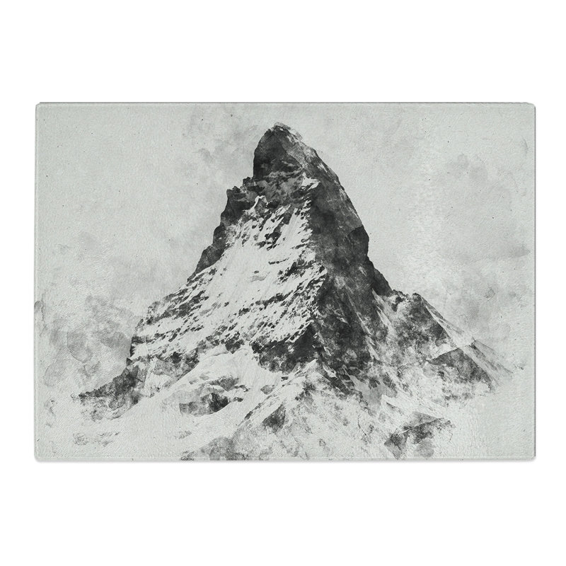 Matterhorn Mountain Vol.1 Watercolour Chopping Board, 28.5cm W x 39cm L