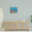«Summer Beach Bike Ride Reflection» par Ronald West - peinture sur toile à cadre flottant-357420237-357420240