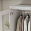 Armoire-penderie 4 portes avec tiroirs, blanc