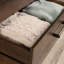 Commode 4 tiroirs, finition brune