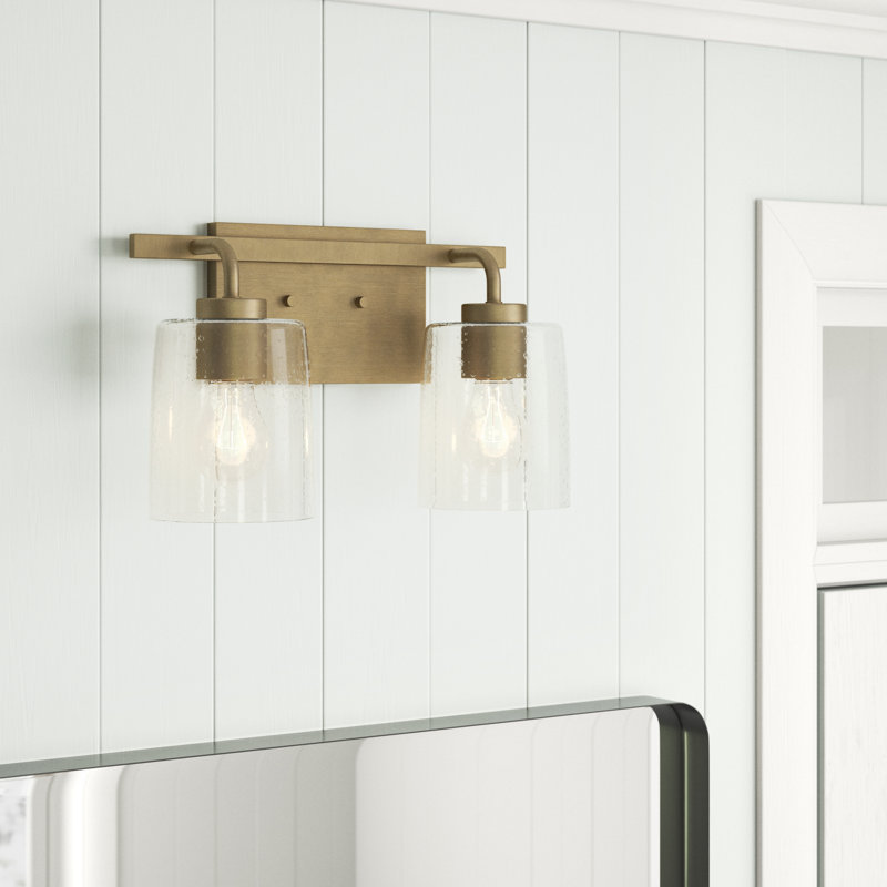 Babson 2 - Light Dimmable Vanity Light, Aged Brass