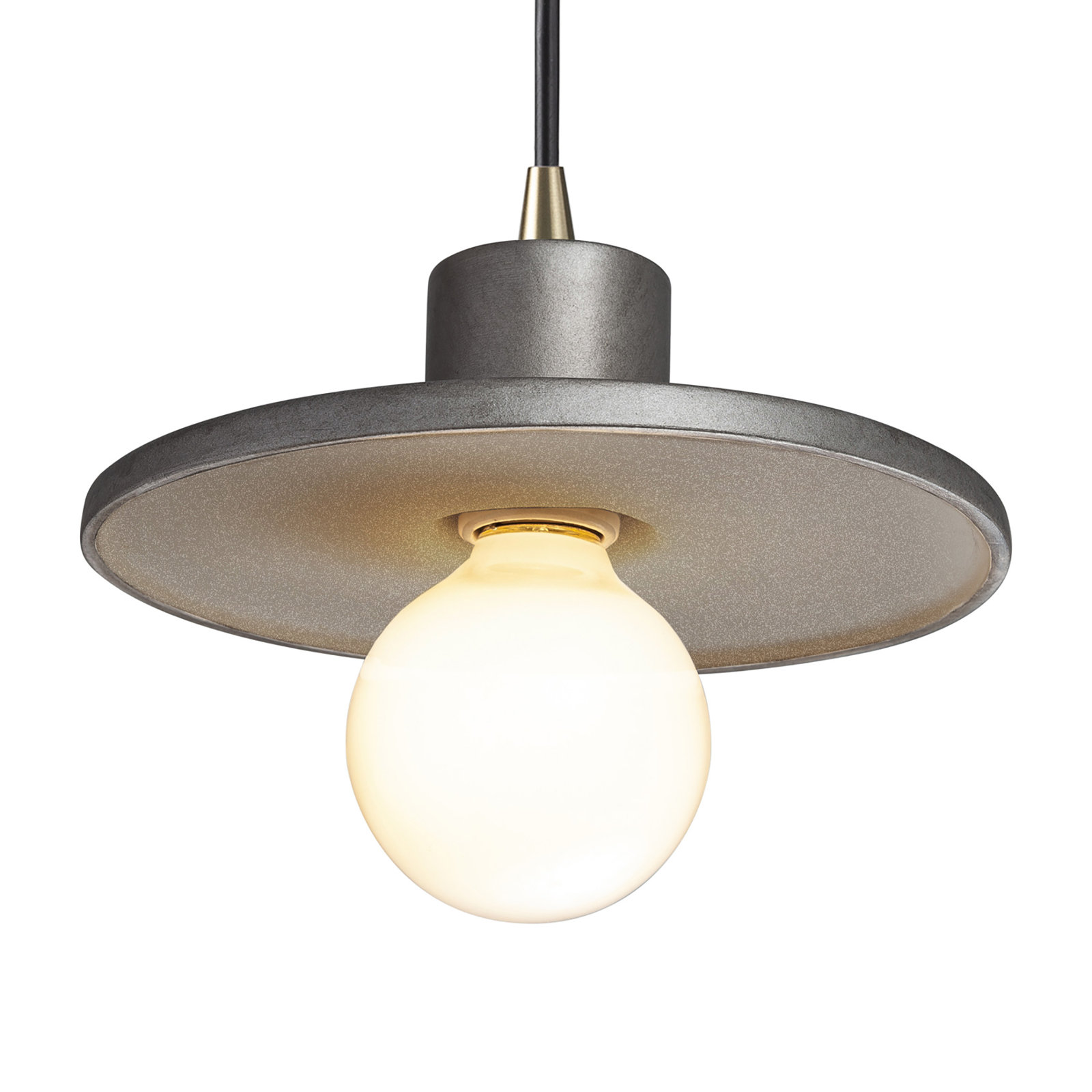 Marlena Single Pendant, Antique Silver, Antique Brass