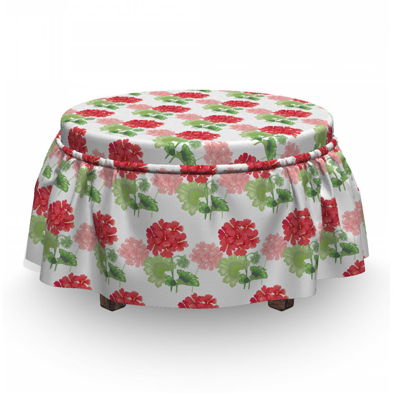 Housse pour repose-pieds à coussins carrés, Motif 2