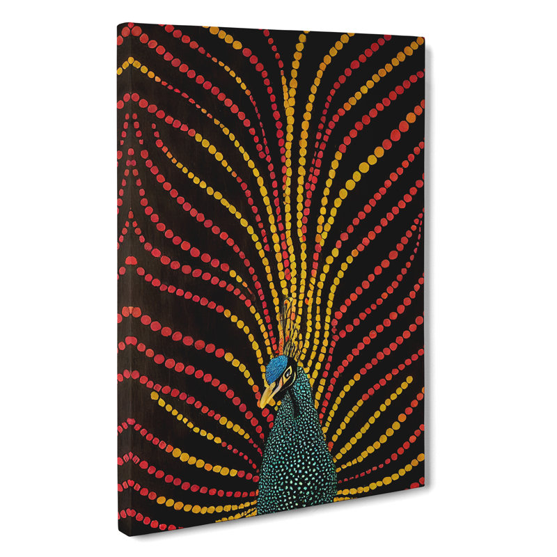 Peacock Dreams - Wrapped Canvas, 60cm H x 40cm W x 3cm D
