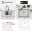 Évier de cuisine encastré ou encastré à simple cuve en acier inoxydable de calibre 18 de 22 po x 18 po.