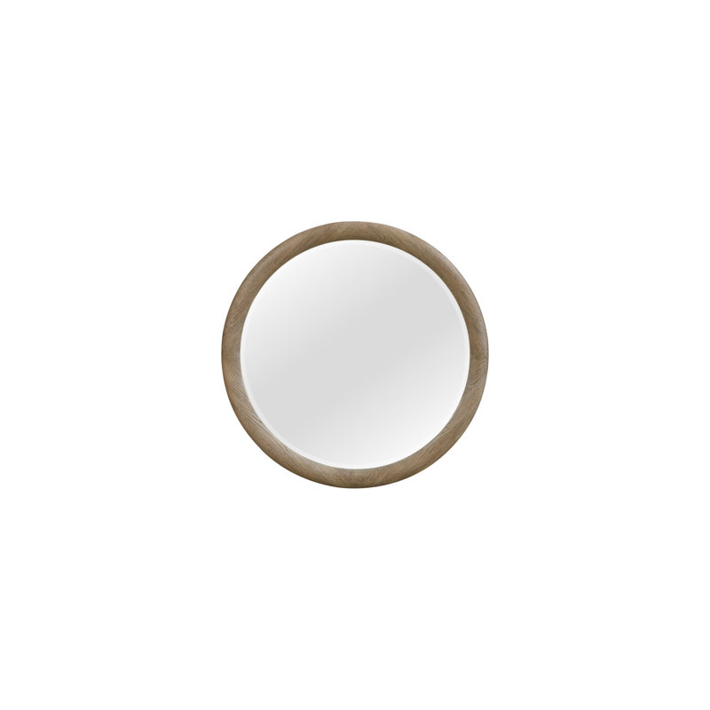 Miroir rond English Oak
