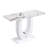 Modern Simple Glossy White Rectangular Counter Bar Table 47.24" x 18.11" x 29.52