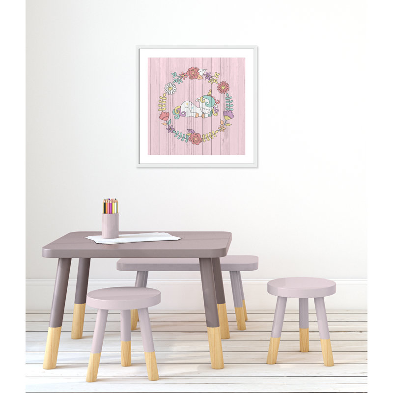 Décoration murale pour enfants, Encadré de boîte blanc, H 27,5 po x l 27,5 po x P 1,19 po