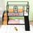 Twin Over Twin Metal House-Shaped Bunk Bed With Slide And Built-In Storage Stair-1800975929