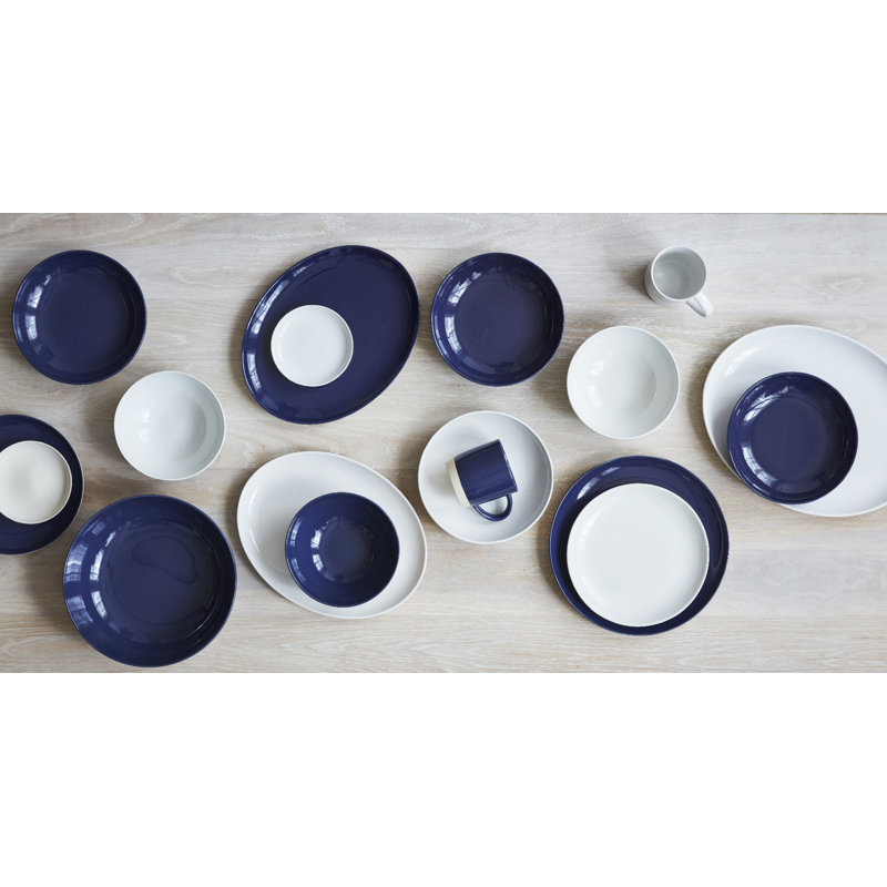 Canvas Home Shell Bisque Porcelain Salad Plate, White