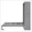 Lit escamotable double pleine grandeur avec tablettes